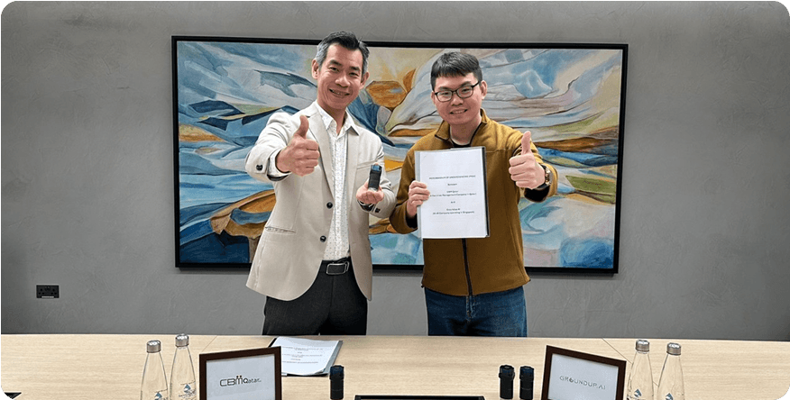 Groundup.ai partnership signing