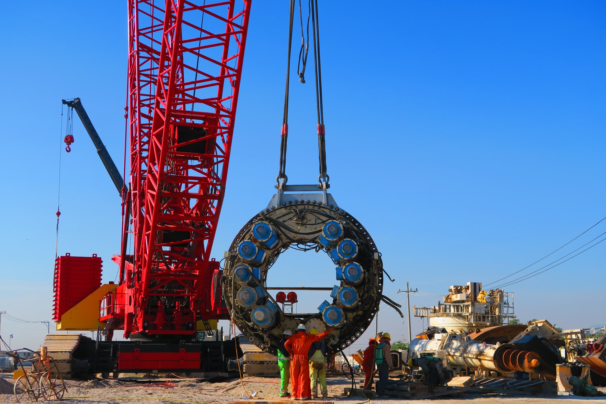 Tunnel Boring Machine at construction site